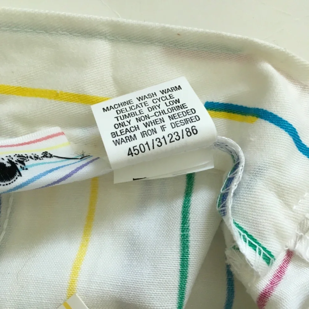 VTG 80s Hunter’s Glen Rainbow Striped Shorts Sz 9/10 High Waisted NOS Japan Made - Picture 12 of 16